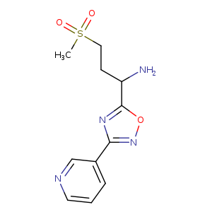 3-(methylsulfonyl)-1-(3-pyridin-3-yl-1,2,4-oxadiazol-5-yl)propan-1-amine