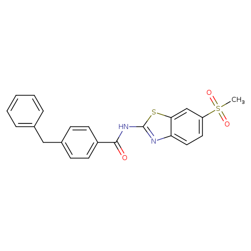 4-benzyl-N-(6-methanesulfonyl-1,3-benzothiazol-2-yl)benzamide