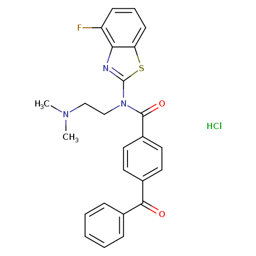 4-benzoyl-N-[2-(dimethylamino)ethyl]-N-(4-fluoro-1,3-benzothiazol-2-yl)benzamide hydrochloride