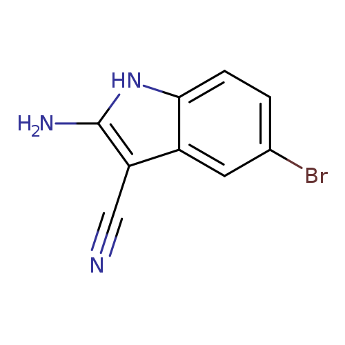 1H-Indole-3-carbonitrile,2-amino-5-bromo-