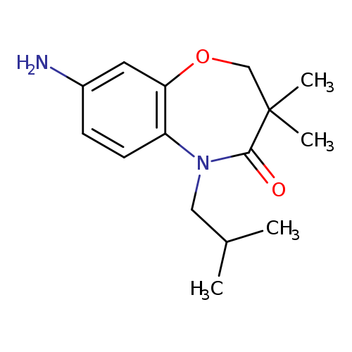 8-Amino-5-isobutyl-3,3-dimethyl-2,3-dihydro-1,5-benzoxazepin-4(5H)-one