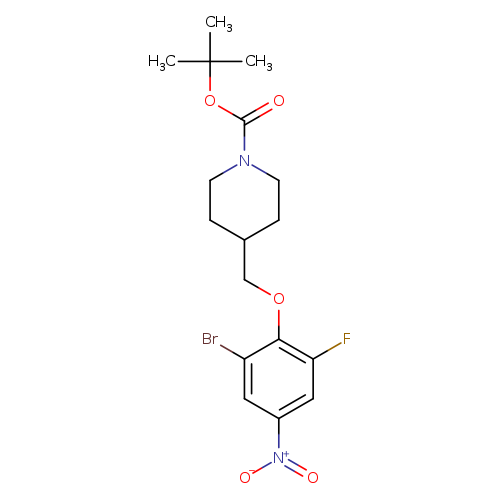 4-(2-Bromo-6-fluoro-4-nitro-phenoxymethyl)-piperidine-1-carboxylic acid tert-butyl ester
