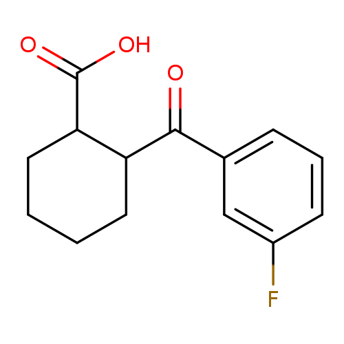 cis-2-(3-Fluorobenzoyl)cyclohexane-1-carboxylic acid