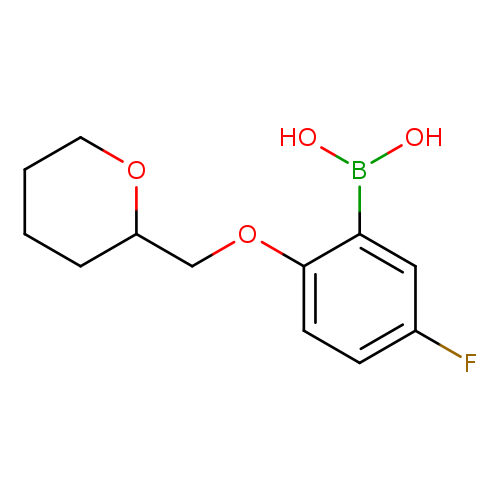 [5-fluoro-2-(oxan-2-ylmethoxy)phenyl]boronic acid