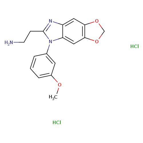 2-[12-(3-methoxyphenyl)-4,6-dioxa-10,12-diazatricyclo[7.3.0.0,3,7]dodeca-1,3(7),8,10-tetraen-11-yl]ethan-1-aminedihydrochloride