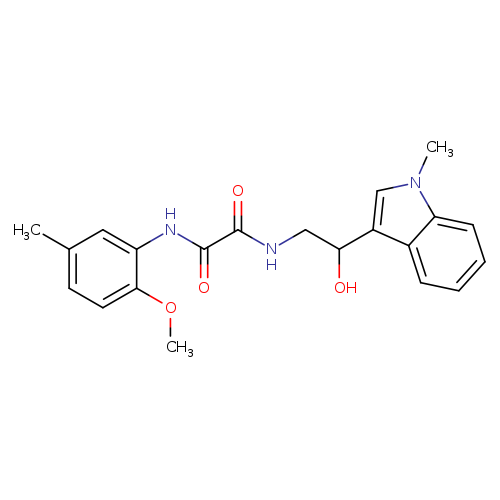 N-[2-hydroxy-2-(1-methyl-1H-indol-3-yl)ethyl]-N'-(2-methoxy-5-methylphenyl)ethanediamide