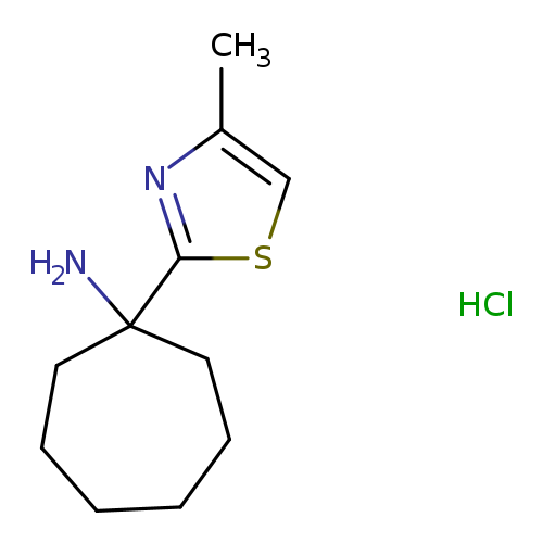 1-(4-methyl-1,3-thiazol-2-yl)cycloheptan-1-amine hydrochloride