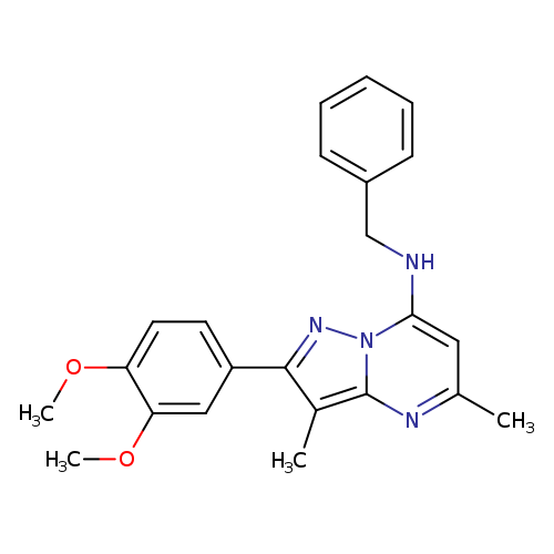 N-benzyl-2-(3,4-dimethoxyphenyl)-3,5-dimethylpyrazolo[1,5-a]pyrimidin-7-amine