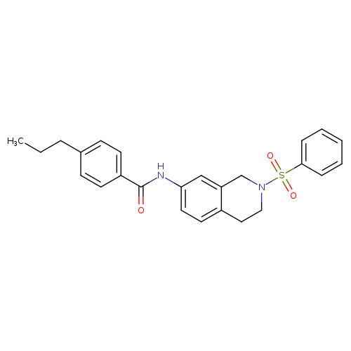 N-[2-(benzenesulfonyl)-1,2,3,4-tetrahydroisoquinolin-7-yl]-4-propylbenzamide