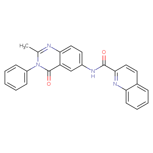 N-(2-methyl-4-oxo-3-phenyl-3,4-dihydroquinazolin-6-yl)quinoline-2-carboxamide