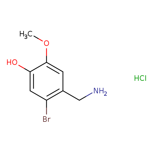4-(aminomethyl)-5-bromo-2-methoxyphenol hydrochloride