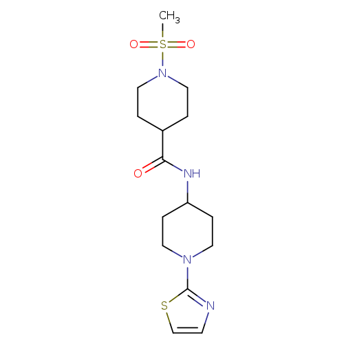 1-methanesulfonyl-N-[1-(1,3-thiazol-2-yl)piperidin-4-yl]piperidine-4-carboxamide