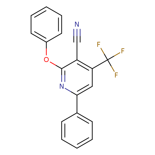 2-phenoxy-6-phenyl-4-(trifluoromethyl)pyridine-3-carbonitrile