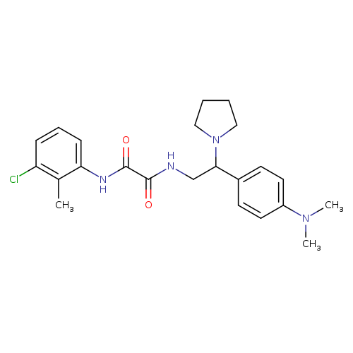 N-(3-chloro-2-methylphenyl)-N'-{2-[4-(dimethylamino)phenyl]-2-(pyrrolidin-1-yl)ethyl}ethanediamide