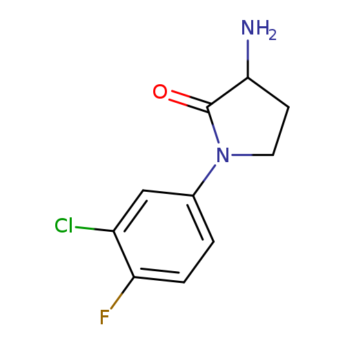 3-amino-1-(3-chloro-4-fluorophenyl)pyrrolidin-2-one