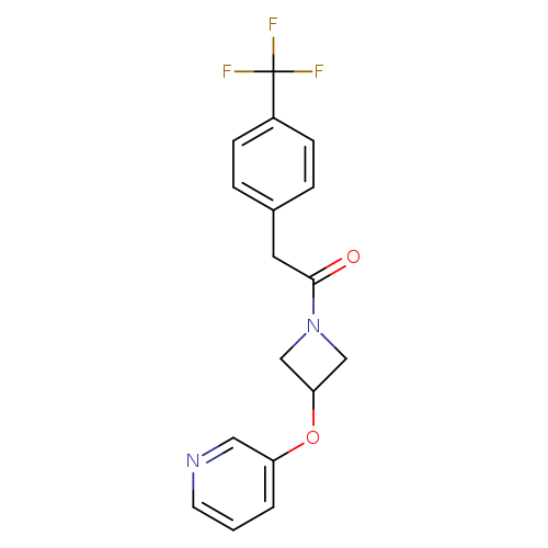 1-[3-(pyridin-3-yloxy)azetidin-1-yl]-2-[4-(trifluoromethyl)phenyl]ethan-1-one