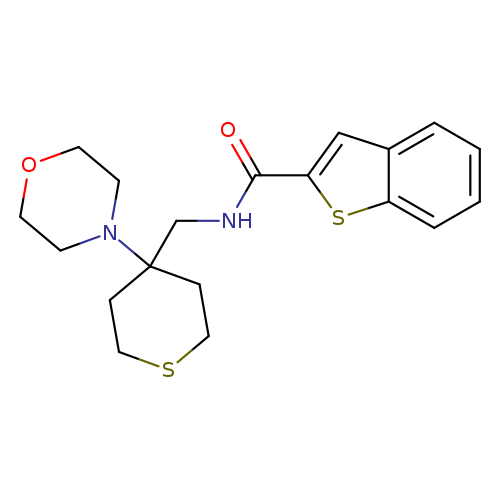 N-{[4-(morpholin-4-yl)thian-4-yl]methyl}-1-benzothiophene-2-carboxamide