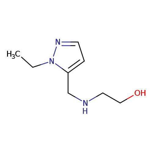 2-{[(1-ethyl-1H-pyrazol-5-yl)methyl]amino}ethan-1-ol