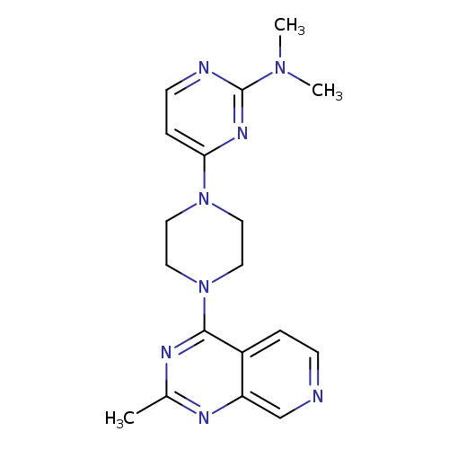 N,N-dimethyl-4-(4-{2-methylpyrido[3,4-d]pyrimidin-4-yl}piperazin-1-yl)pyrimidin-2-amine