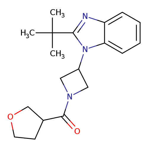 2-tert-butyl-1-[1-(oxolane-3-carbonyl)azetidin-3-yl]-1H-1,3-benzodiazole