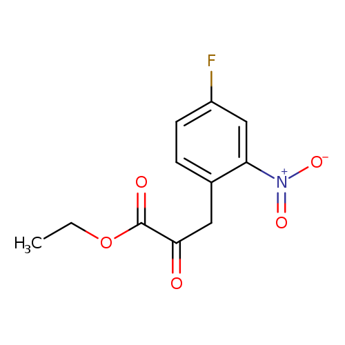 Ethyl 3-(4-fluoro-2-nitrophenyl)-2-oxopropanoate
