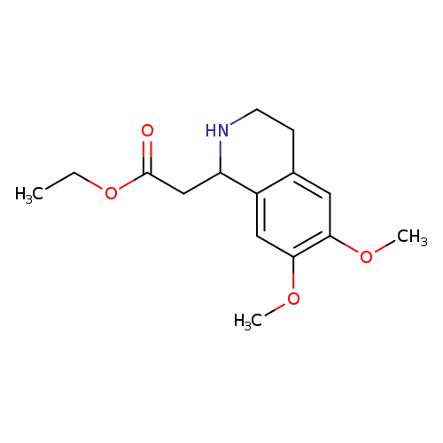 1-Isoquinolineacetic acid, 1,2,3,4-tetrahydro-6,7-dimethoxy-, ethyl ester