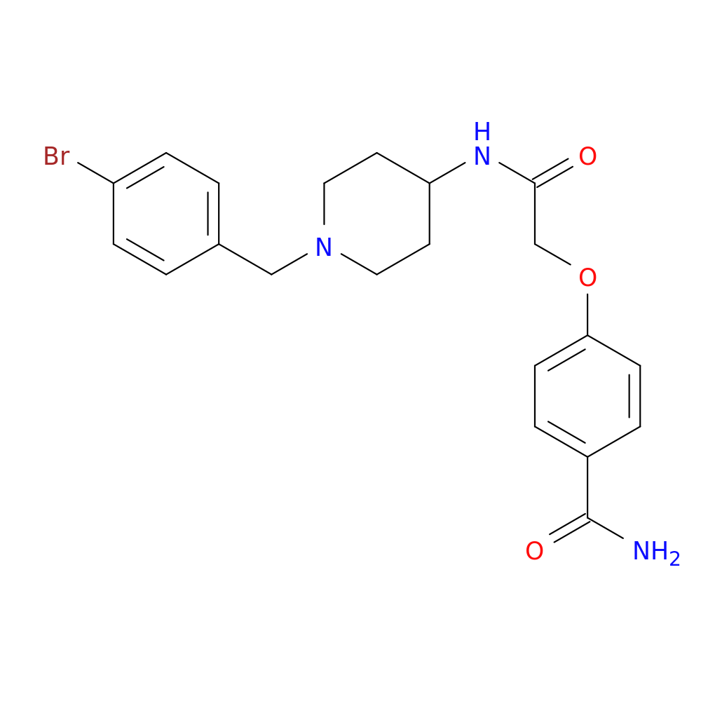 4-[({1-[(4-bromophenyl)methyl]piperidin-4-yl}carbamoyl)methoxy]benzamide