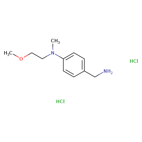 4-(aminomethyl)-N-(2-methoxyethyl)-N-methylanilinedihydrochloride
