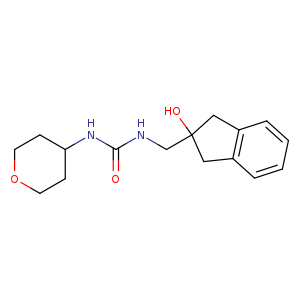 3-[(2-hydroxy-2,3-dihydro-1H-inden-2-yl)methyl]-1-(oxan-4-yl)urea