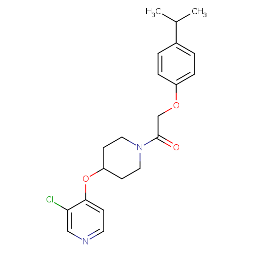 1-{4-[(3-chloropyridin-4-yl)oxy]piperidin-1-yl}-2-[4-(propan-2-yl)phenoxy]ethan-1-one
