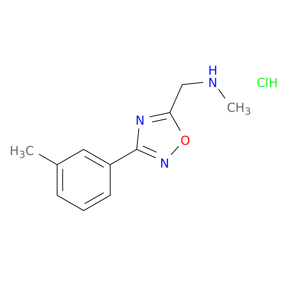 N-Methyl-1-[3-(3-methylphenyl)-1,2,4-oxadiazol-5-yl]methanamine hydrochloride