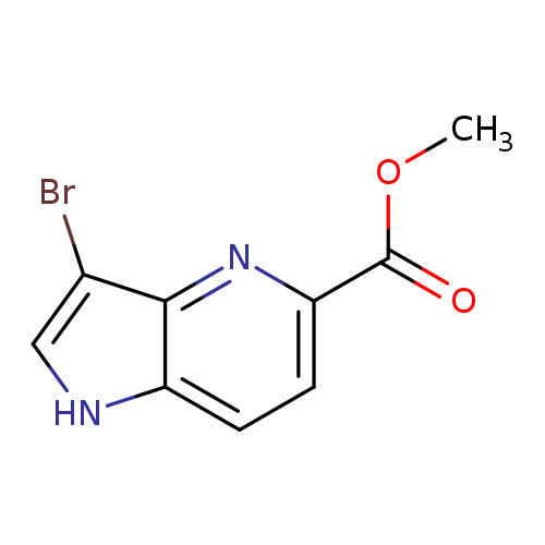 1H-Pyrrolo[3,2-b]pyridine-5-carboxylic acid, 3-bromo-, methyl ester