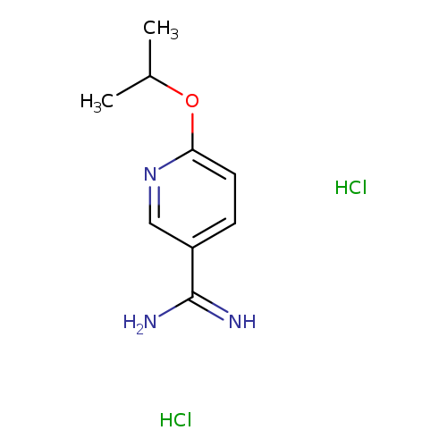 6-(propan-2-yloxy)pyridine-3-carboximidamide dihydrochloride