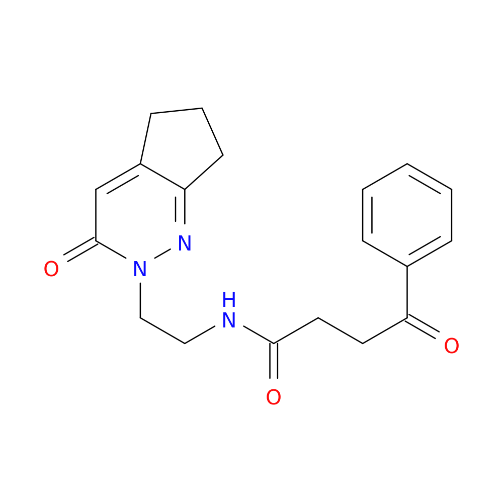 4-oxo-N-(2-{3-oxo-2H,3H,5H,6H,7H-cyclopenta[c]pyridazin-2-yl}ethyl)-4-phenylbutanamide