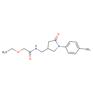 2-ethoxy-N-{[1-(4-methylphenyl)-5-oxopyrrolidin-3-yl]methyl}acetamide