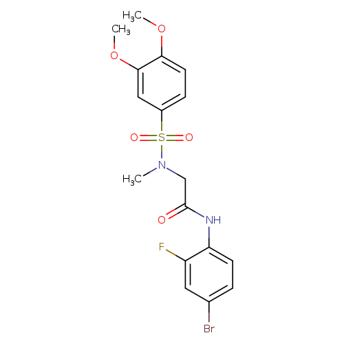 N-(4-bromo-2-fluorophenyl)-2-[[(3,4-dimethoxyphenyl)sulfonyl](methyl)amino]acetamide