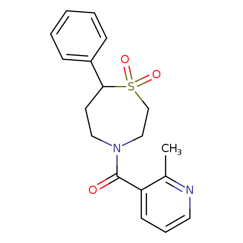 4-(2-methylpyridine-3-carbonyl)-7-phenyl-1lambda6,4-thiazepane-1,1-dione