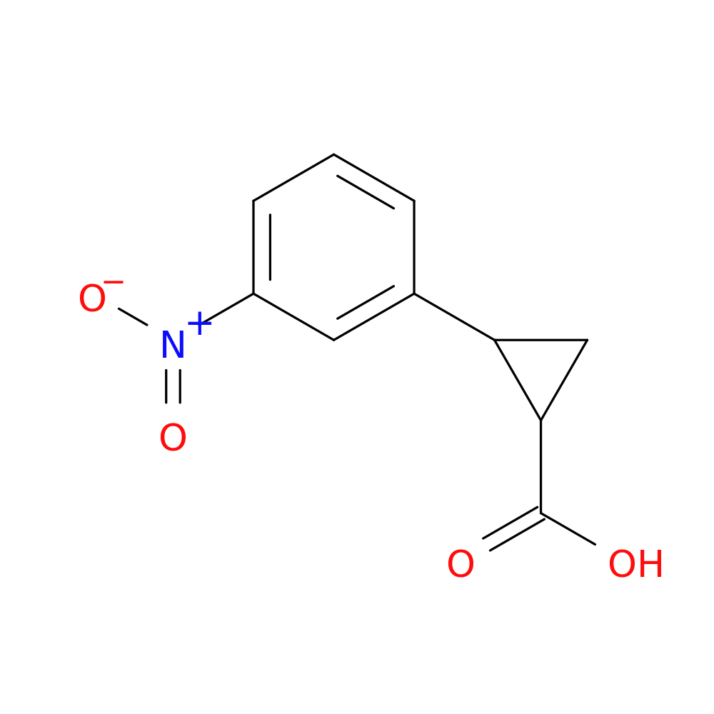 2-(3-nitrophenyl)cyclopropane-1-carboxylic acid