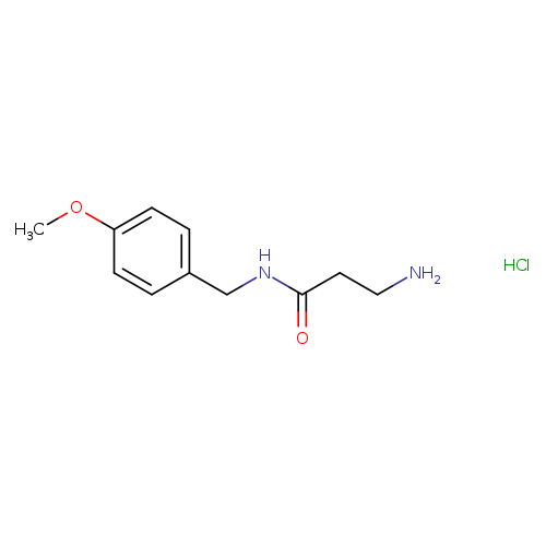 3-amino-N-[(4-methoxyphenyl)methyl]propanamide hydrochloride