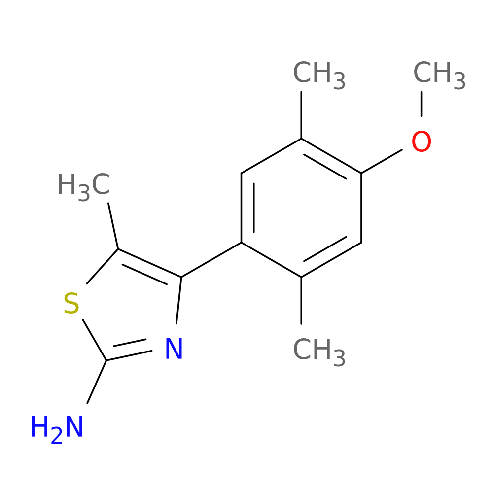 4-(4-Methoxy-2,5-dimethylphenyl)-5-methylthiazol-2-amine