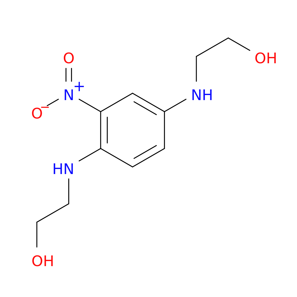 Bis-1,4-(2-hydroxyethylamino)-2-nitrobenzene