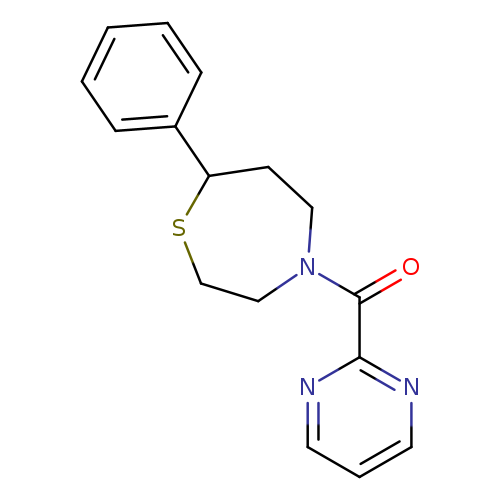 7-phenyl-4-(pyrimidine-2-carbonyl)-1,4-thiazepane