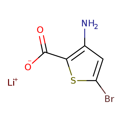 lithium(1+)3-amino-5-bromothiophene-2-carboxylate