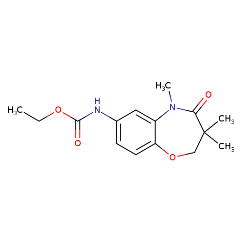 ethyl N-(3,3,5-trimethyl-4-oxo-2,3,4,5-tetrahydro-1,5-benzoxazepin-7-yl)carbamate