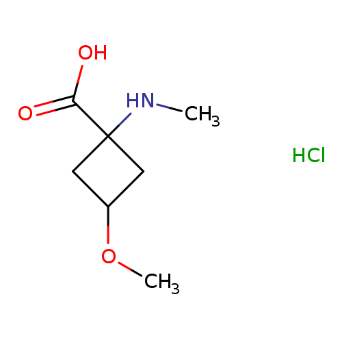 3-methoxy-1-(methylamino)cyclobutane-1-carboxylic acid hydrochloride