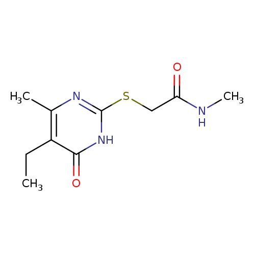 2-[(5-ethyl-4-methyl-6-oxo-1,6-dihydropyrimidin-2-yl)sulfanyl]-N-methylacetamide