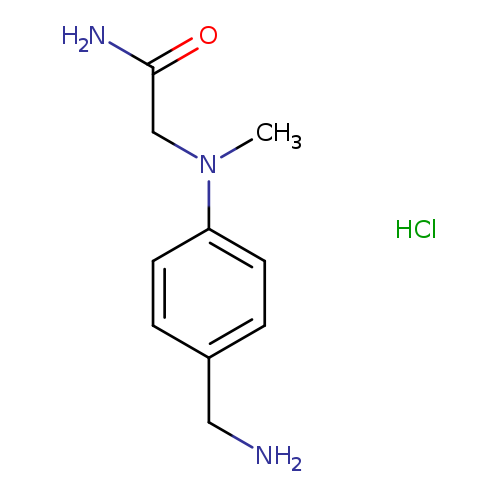 2-{[4-(aminomethyl)phenyl](methyl)amino}acetamide hydrochloride