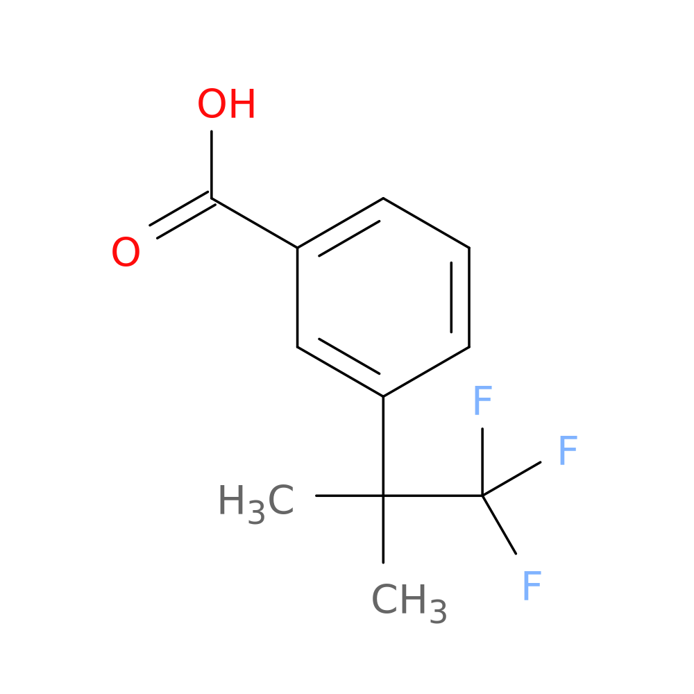 3-(1,1,1-trifluoro-2-methylpropan-2-yl)benzoic acid