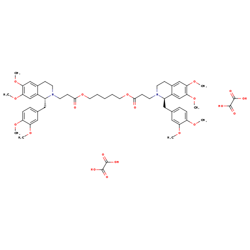 (R)-Pentane-1,5-diyl bis(3-((R)-1-(3,4-dimethoxybenzyl)-6,7-dimethoxy-3,4-dihydroisoquinolin-2(1H)-yl)propanoate) dioxalate