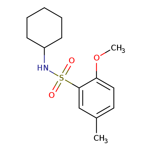 N-cyclohexyl-2-methoxy-5-methylbenzenesulfonamide